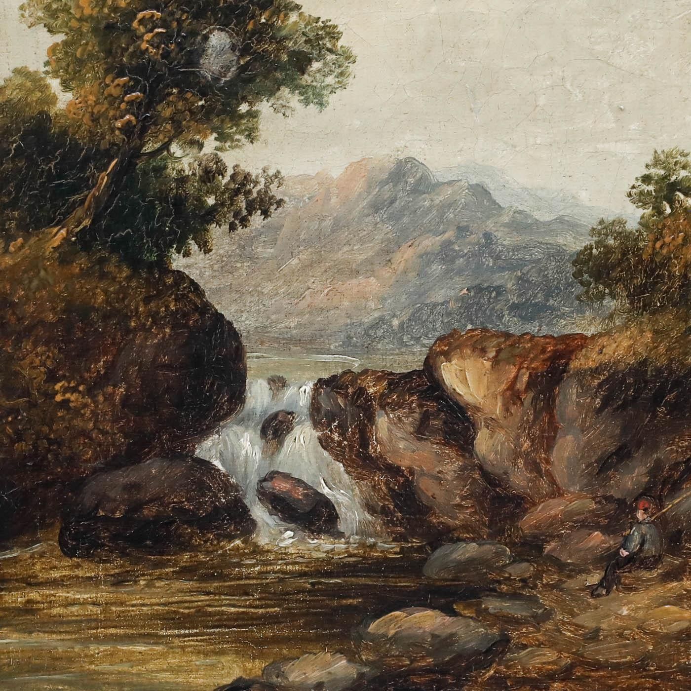 W. Wells English School Late 19th Century Oil, Afternoon Fishing photo 325.0