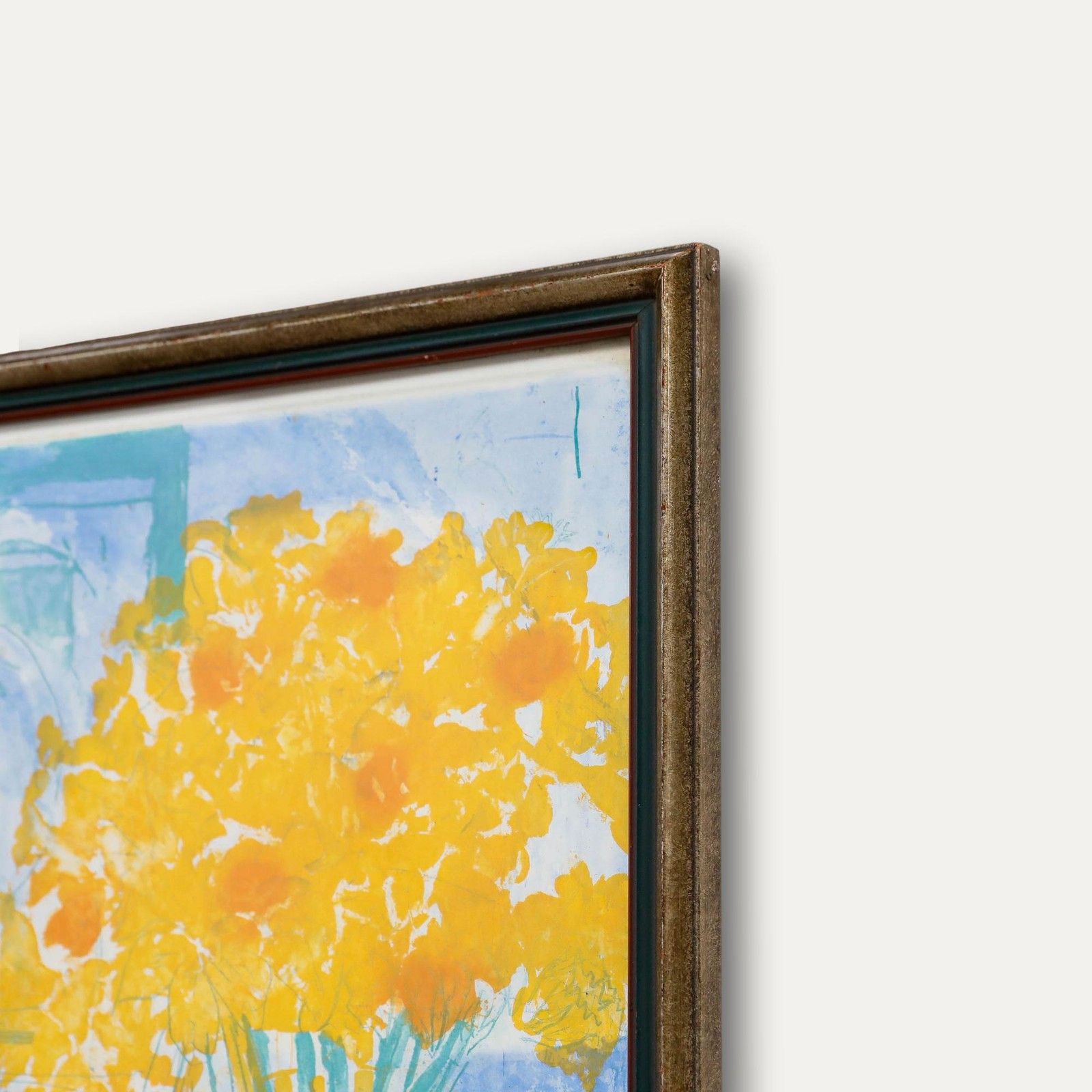 Andrea Tana (B.1942) Framed 20th Century Lithograph, Still Life Of Daffodils photo vinterior