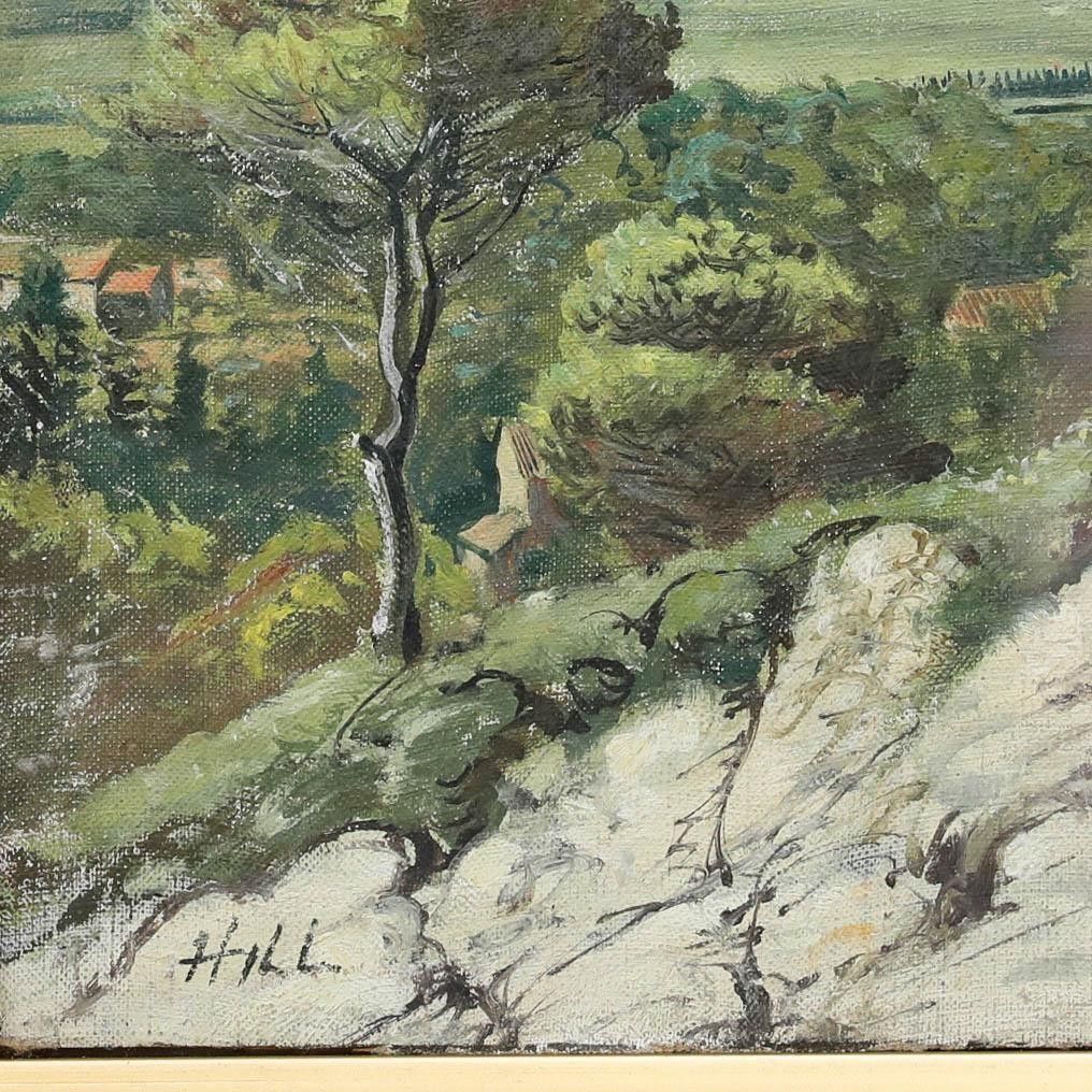 Adrian Hill (1895 1977) Mid 20th Century Oil, Provençal Landscape photo vinterior