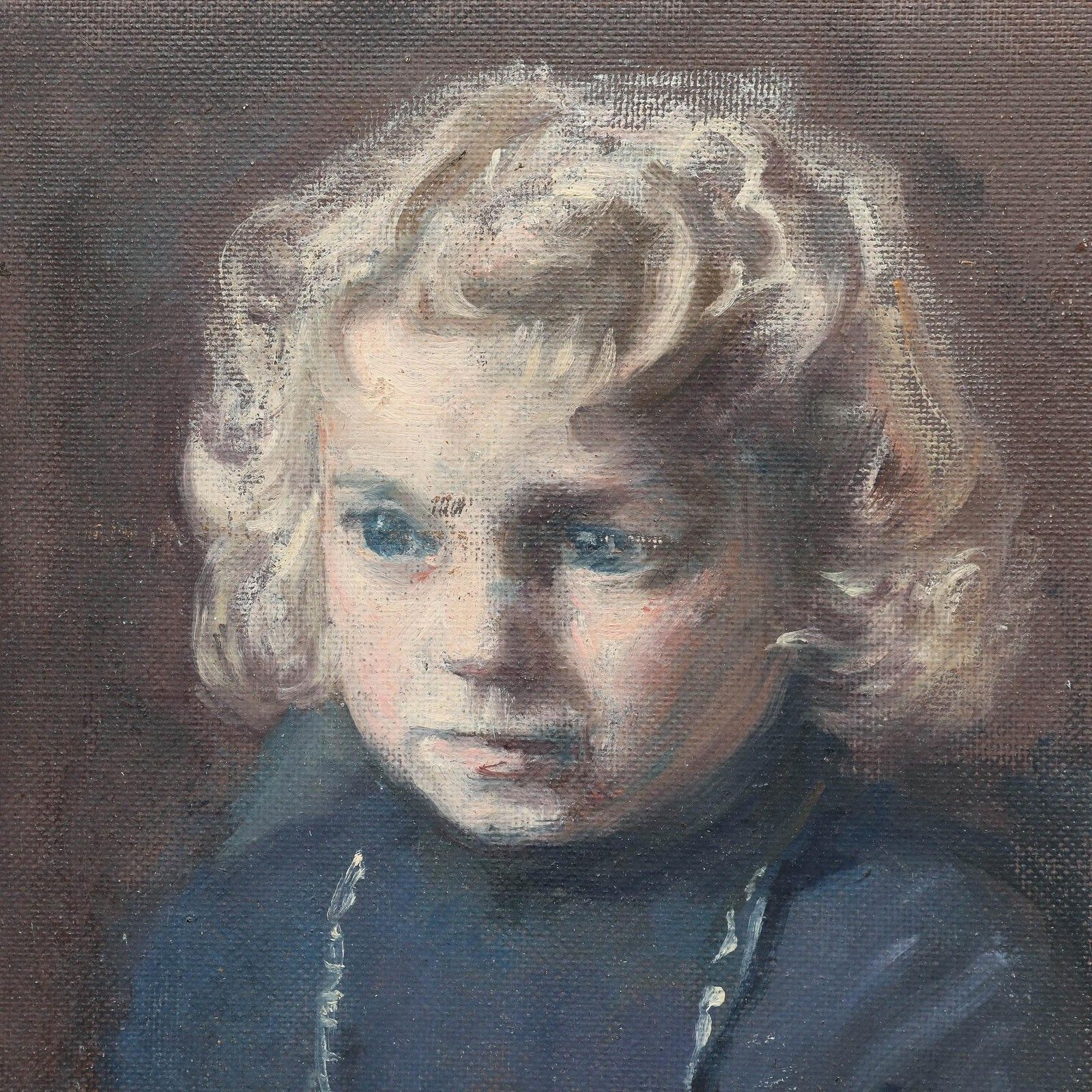 George Weissbort (1928 2013) 20th Century Oil, Girl With The Beaded Necklace photo Art