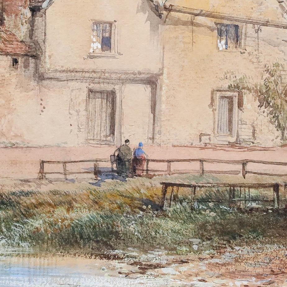 Thomas R. Colman Dibdin (1810 1893) Mid 19th Century Watercolour, The Pond photo Art