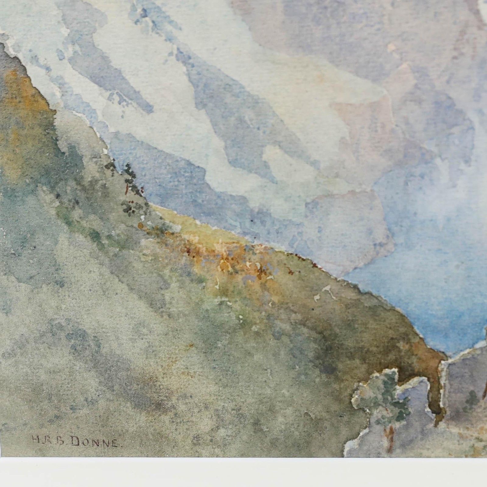 Henry R. B. Donne (1860 1949) Watercolour, Cottages In A Coastal Landscape photo vinterior