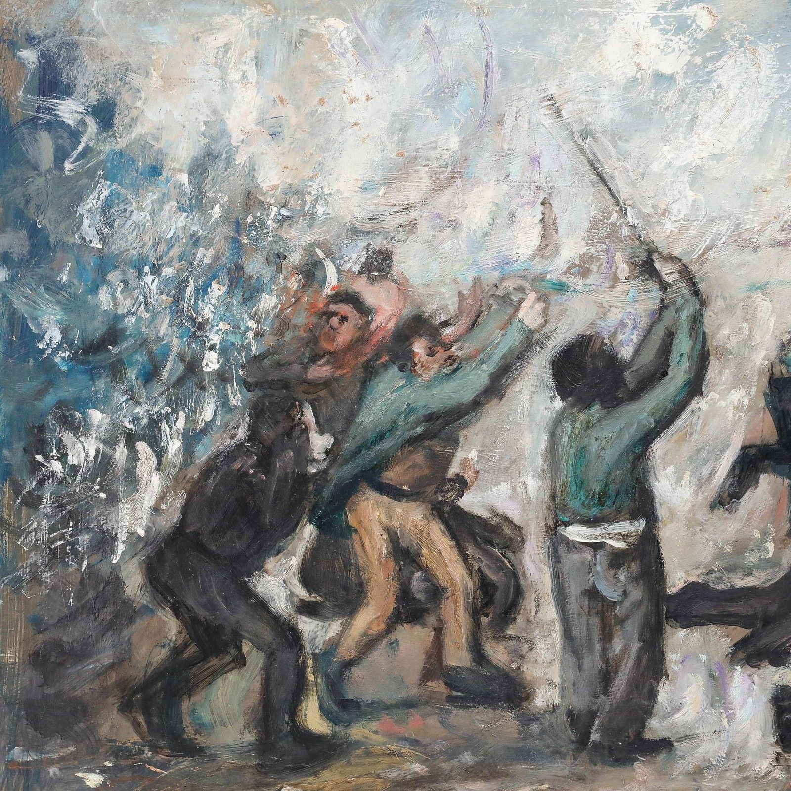 George Weissbort (1928 2013) 20th Century Oil, Frenzy photo Art