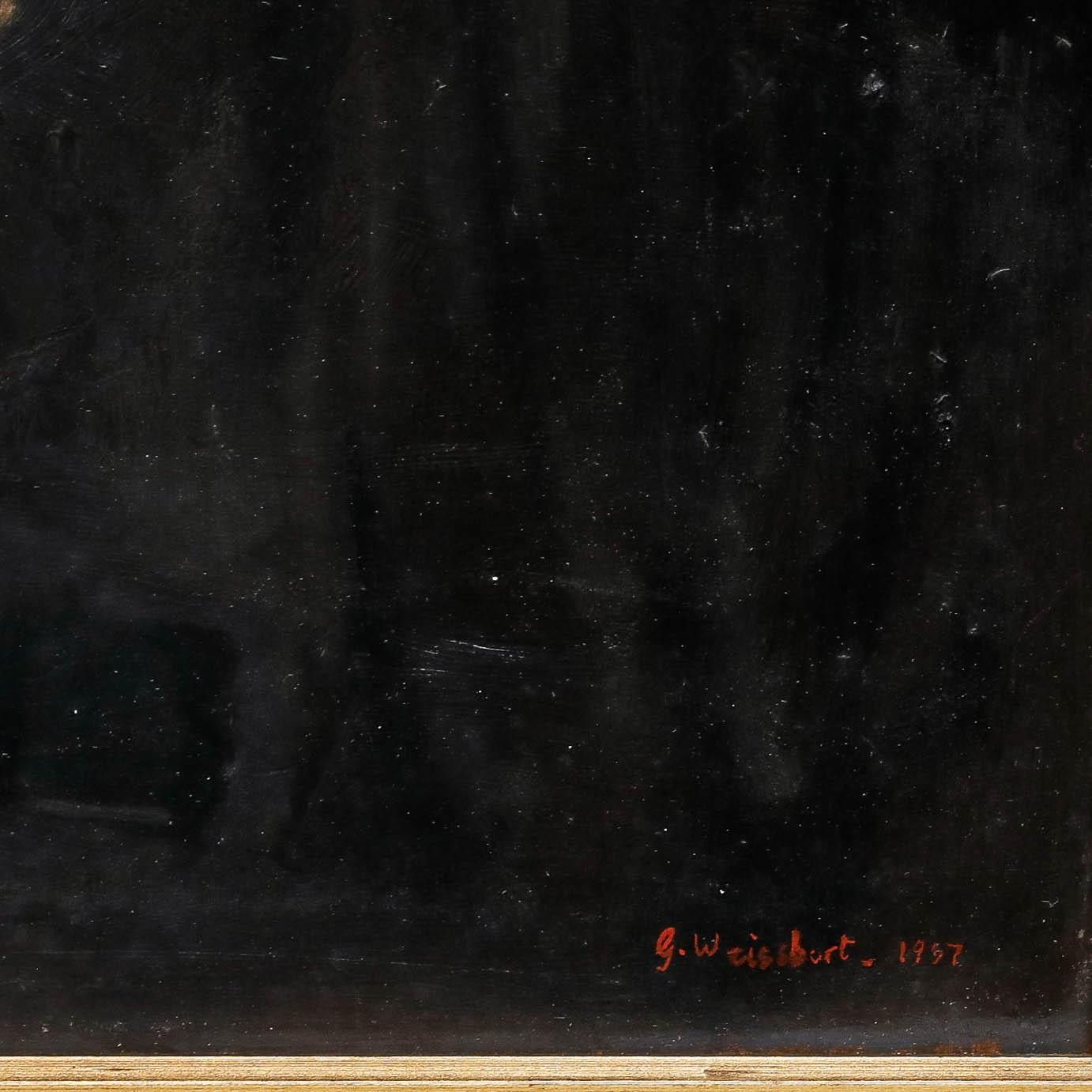 George Weissbort (1928 2013) 1957 Oil, Lady With Pearls photo buy