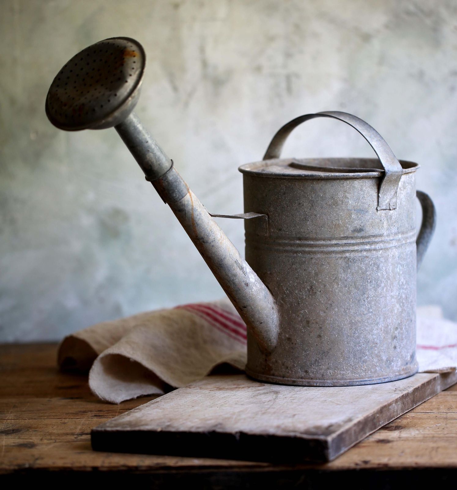 Antique French Zinc Watering Can photo buy