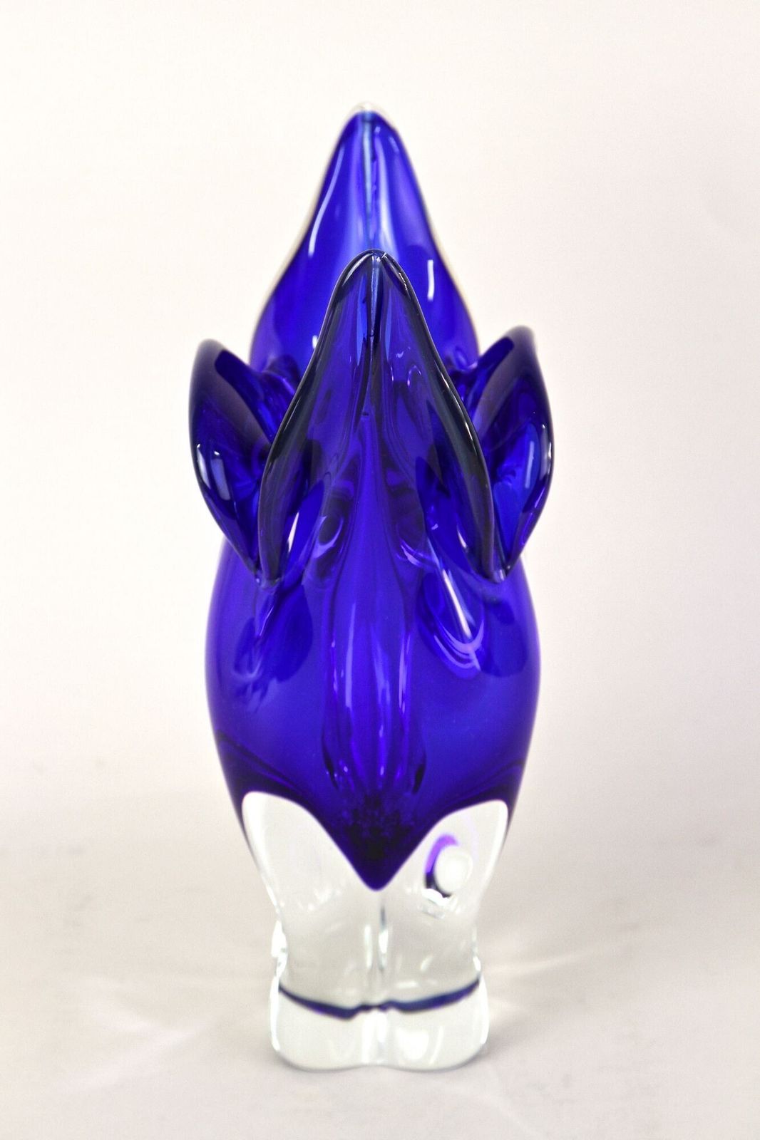 20th Century Dark Blue Murano Glass Vase, Sommerso Murano, Italy Ca. 1960/70 photo buy