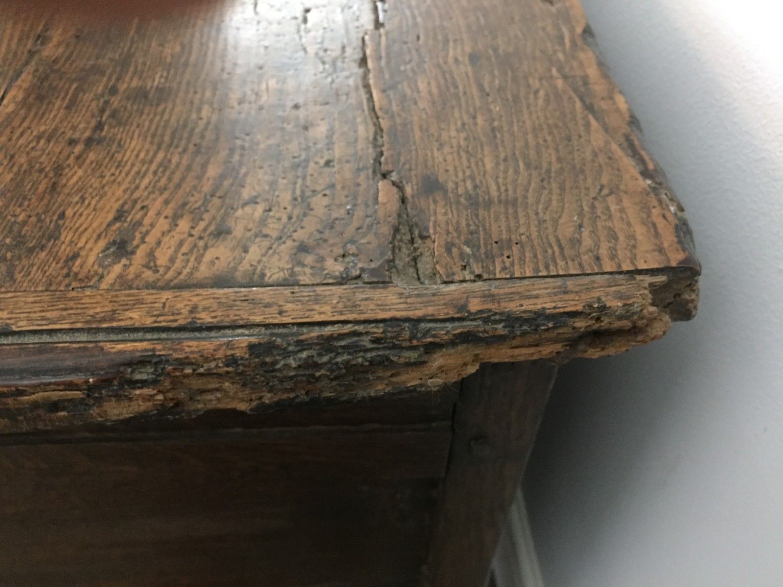 A Splendid Large Late 17th Century Joined Oak 'Halifax' Coffer photo for sale