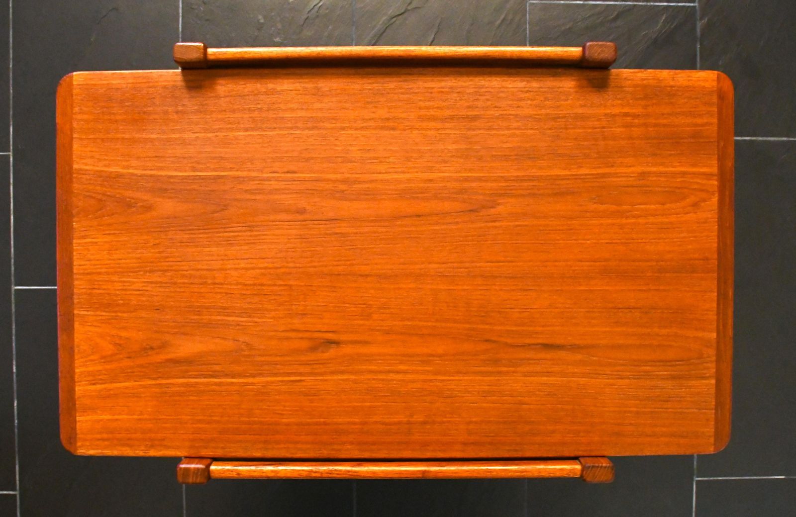 Swedish Rulle Teak Serving Cart By Källemo 1960s photo for sale