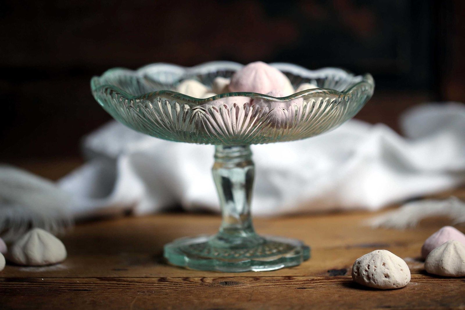 Antique French Pressed Glass Pedestal Bonbon Bowl Candy Stand Compote photo furniture