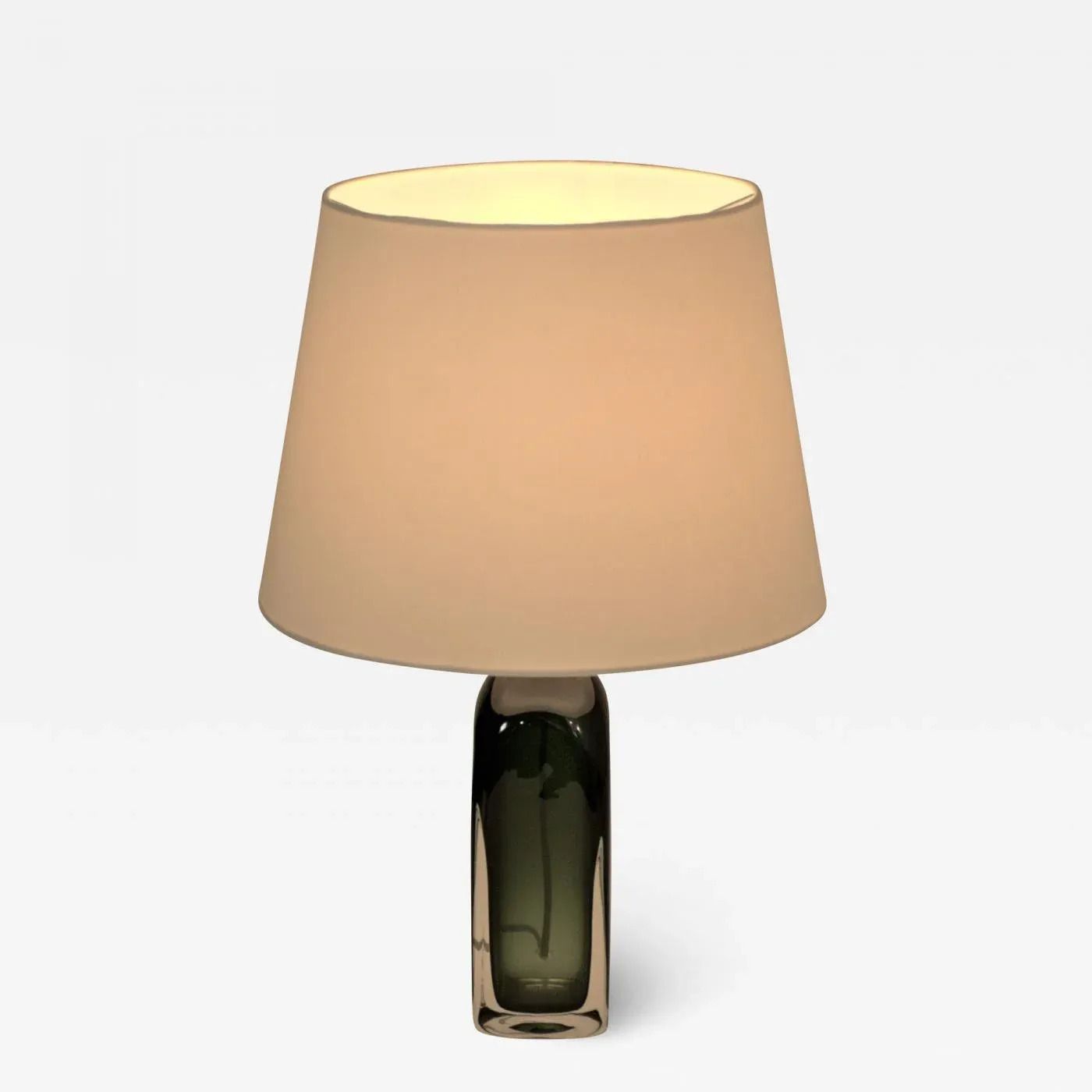 Doublecoated Blue Green Glass Table Lamp By Carl Fagerlund For Orrefors, 1950s photo vinterior
