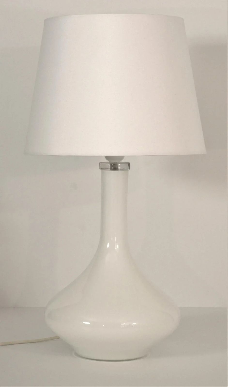 photo for sale Large Art Glass Table Lamp By Johansfors, Sweden, 1960s