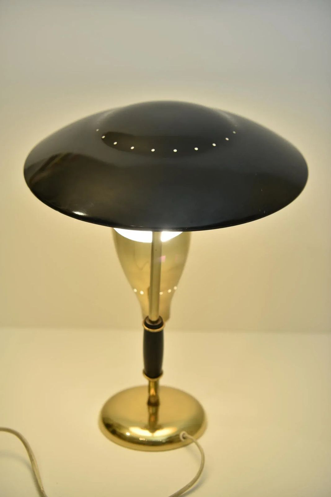 Danish Brass And Steel Table Lamp By Svend Aage Holm Sörensen For Holm Sørensen & Co, 1950s photo 3279.0