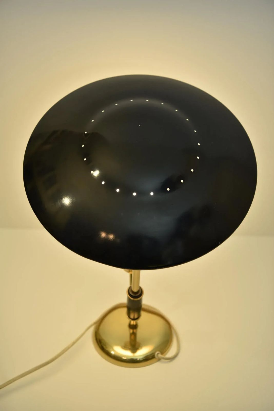 Danish Brass And Steel Table Lamp By Svend Aage Holm Sörensen For Holm Sørensen & Co, 1950s photo buy