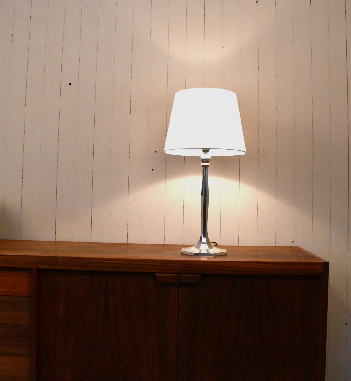Swedish Silverplate Table Lamp From Herman Bergmans Konstgjuteri, 1920s photo buy