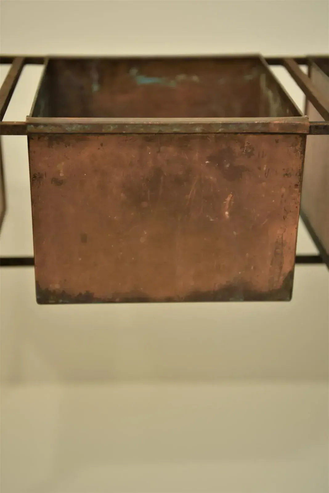 Garden Decor Swedish Copper And Wrought Iron Flower Planter By Hans Agne Jakobsson, 1950s photo
