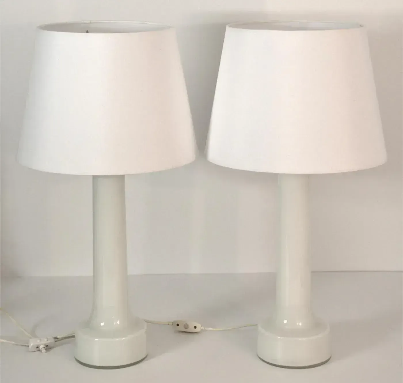 Large Art Glass Table Lamps By Bergboms, Sweden, 1960s, Set Of 2 photo 1271.0