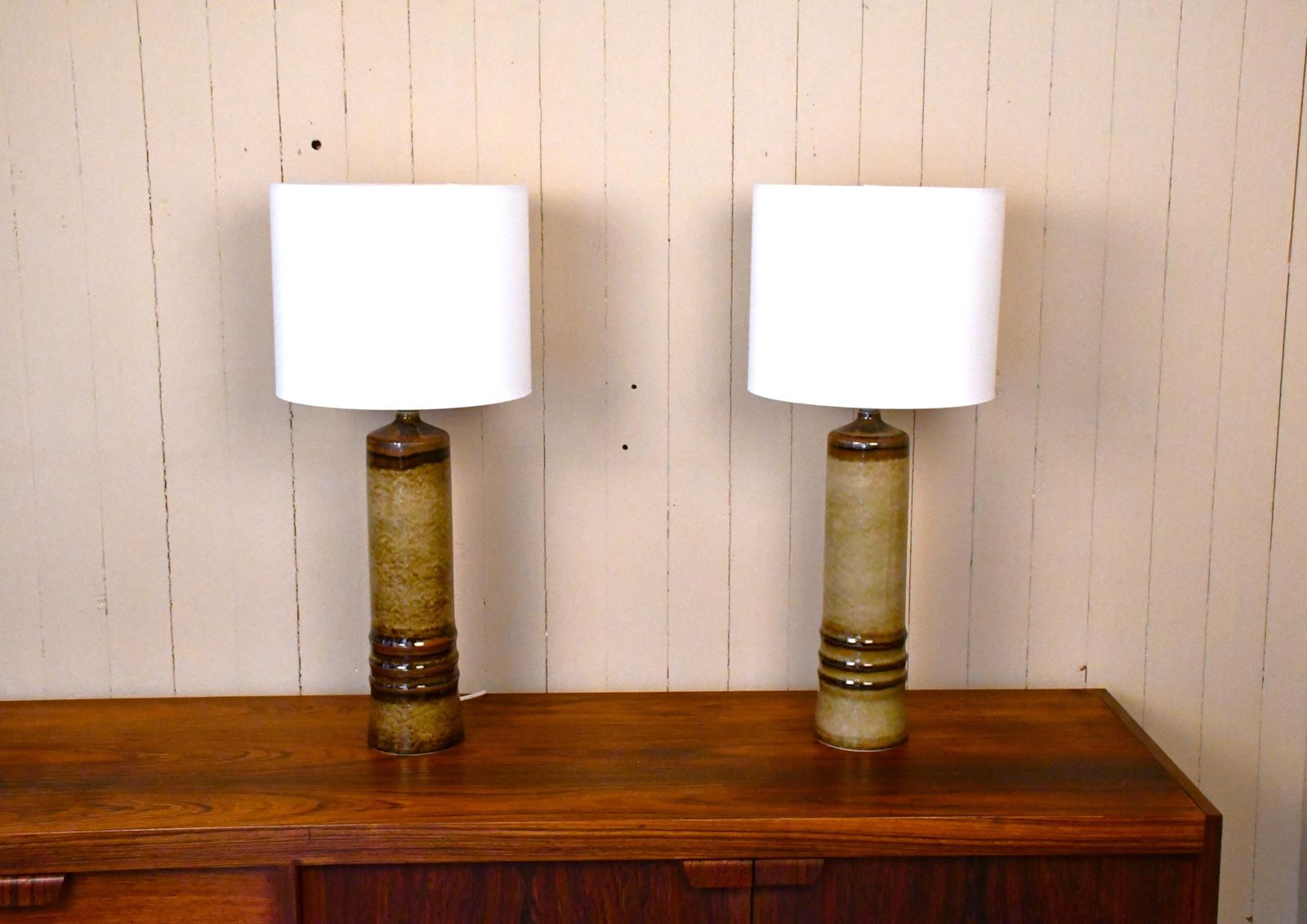 Large Swedish Porcelain Table Lamps By Olle Alberius For Rörstrand, 1960s, Set Of 2 photo 1217.0