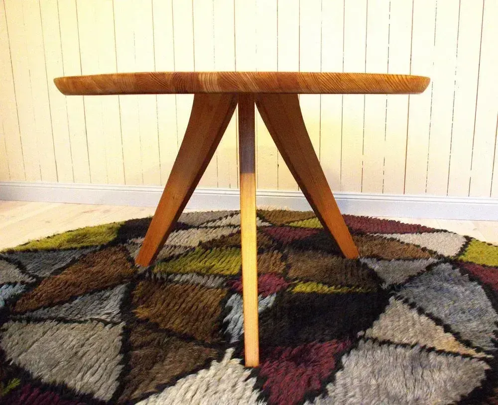 Swedish Coffee Table By Carl Malmsten For Svensk Fur, 1950s photo for sale