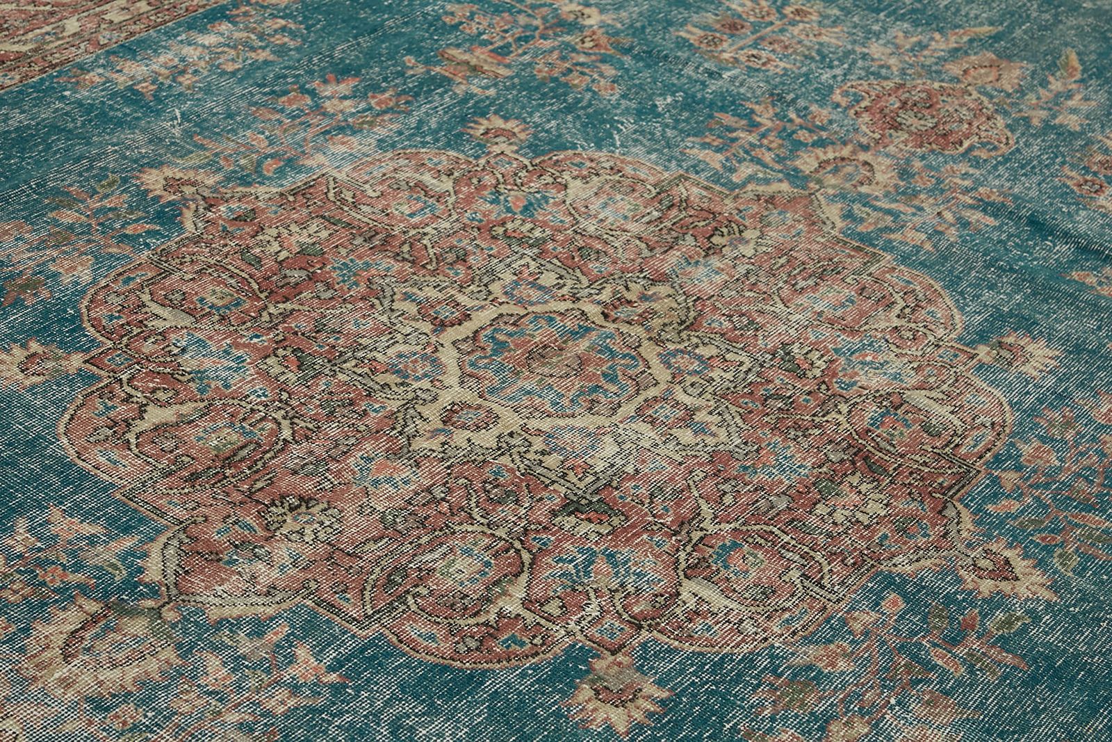 Handmade Beige Vintage Large Area Rug 265 Cm X 382 Cm photo 2442.0