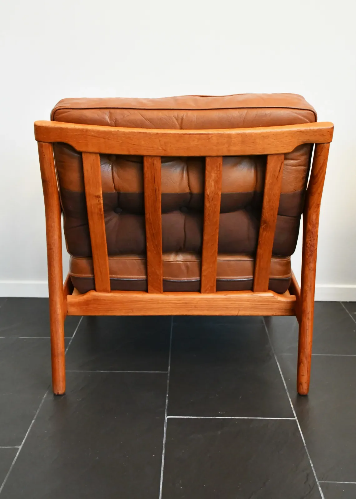 Swedish Teak And Leather Kuba Armchairs By Bertil Fridhagen For Br. Andersson, 1950s, Set Of 2 photo Furniture