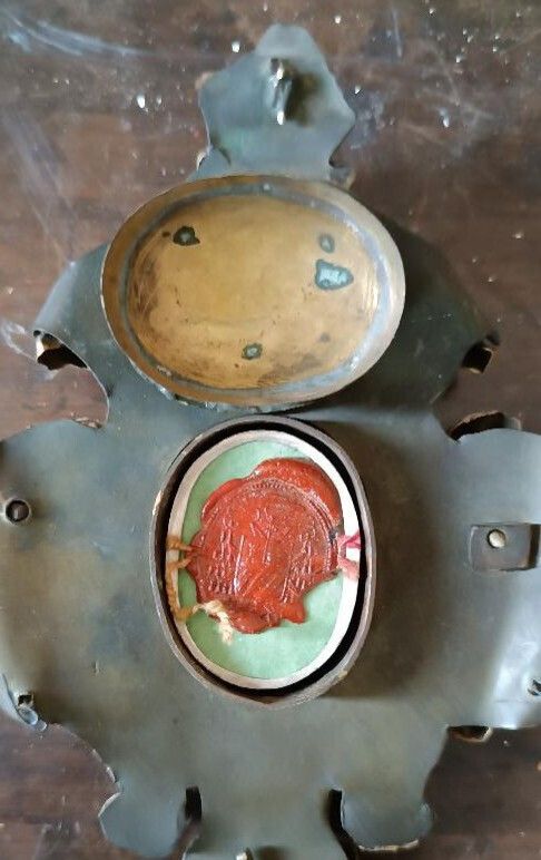 Ancient Relics With Reliquary, 18th Century And Earlier photo Art