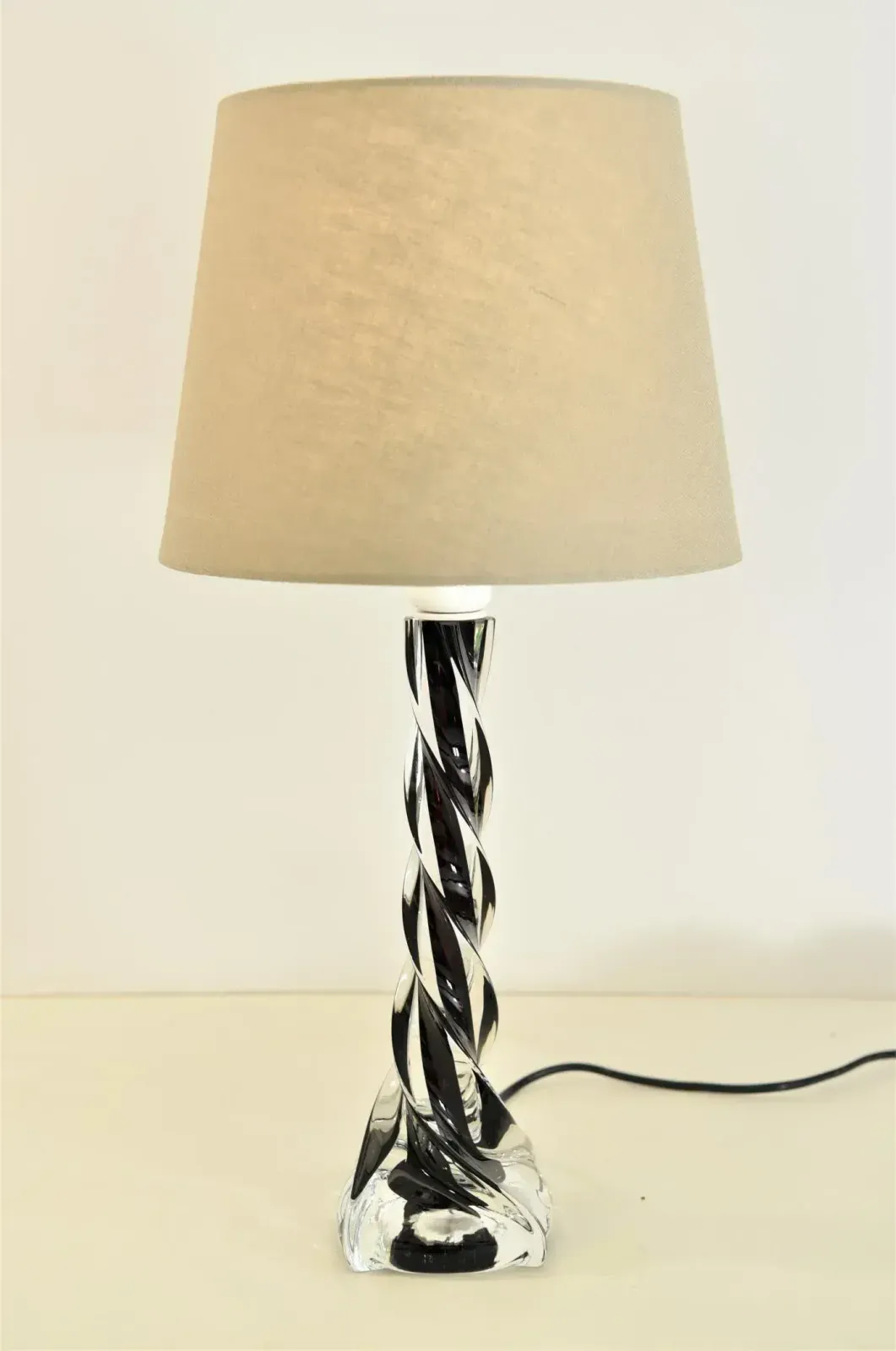 Lighting Table Lamps By Paul Kedelv For Flygsfors Glasbruk, 1950s, Set Of 2 photo