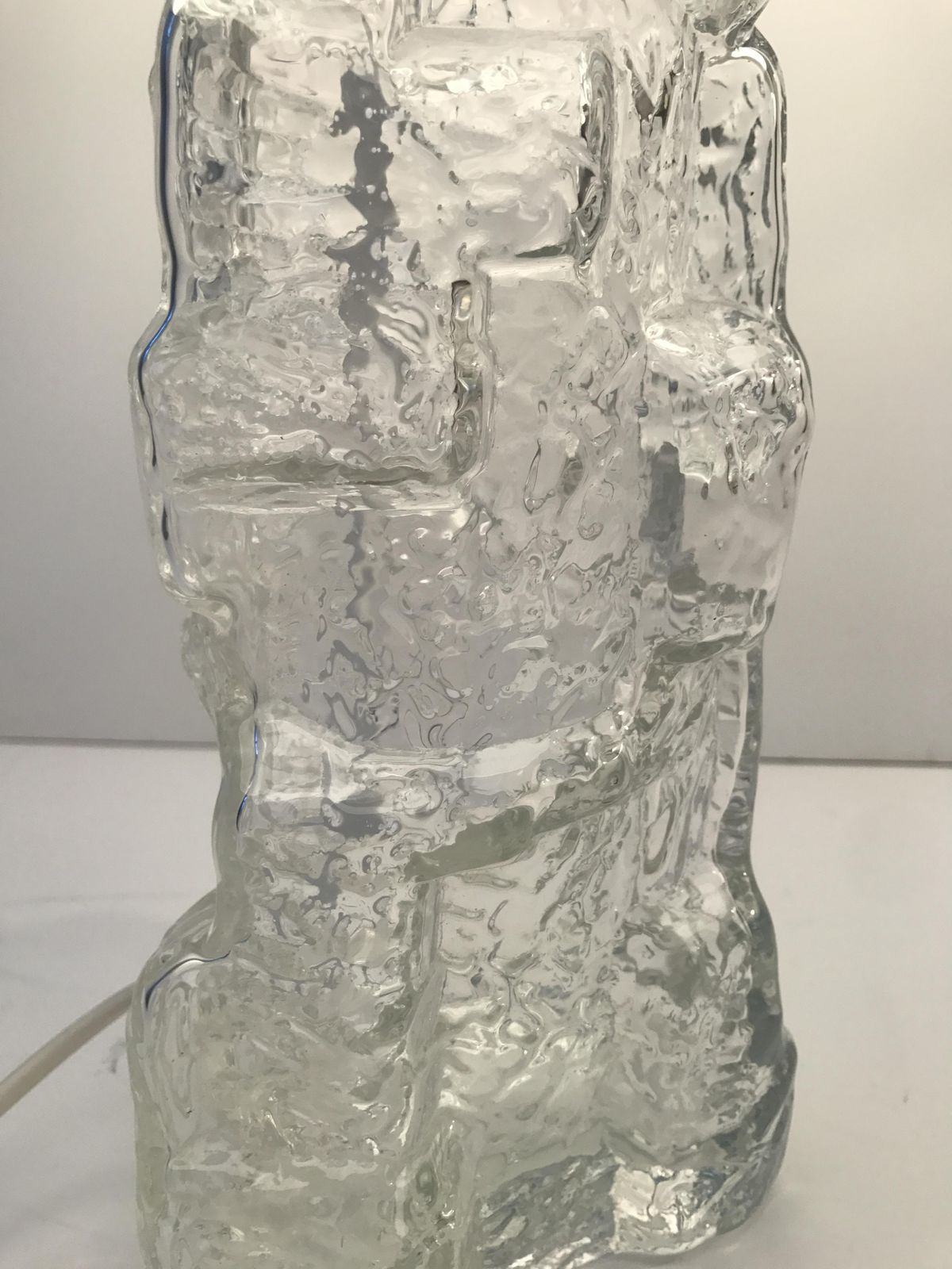 Swedish Art Glass Reijmyre Glasbruk Table Lamps, 1970s, Set Of 2 photo buy