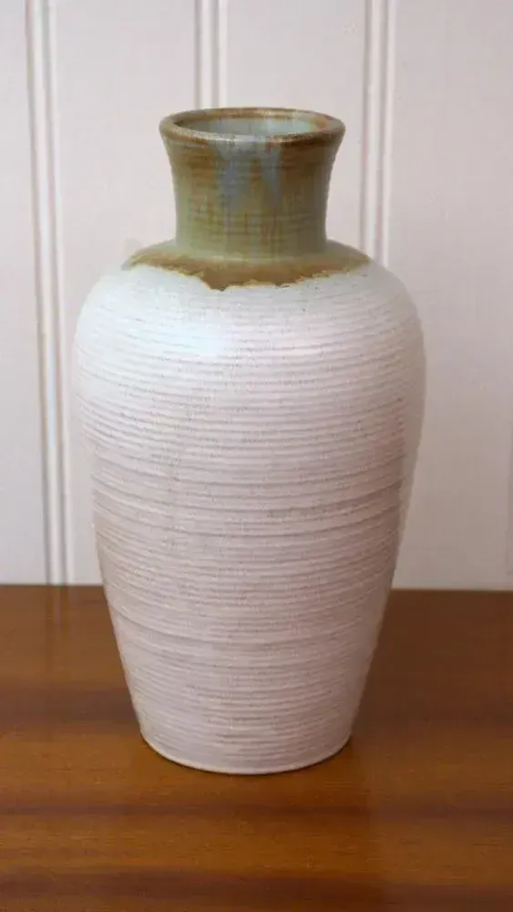 Large Swedish Ceramic Vase By Anna Lisa Thomson For Upsala Ekeby, 1940s photo Home Decor