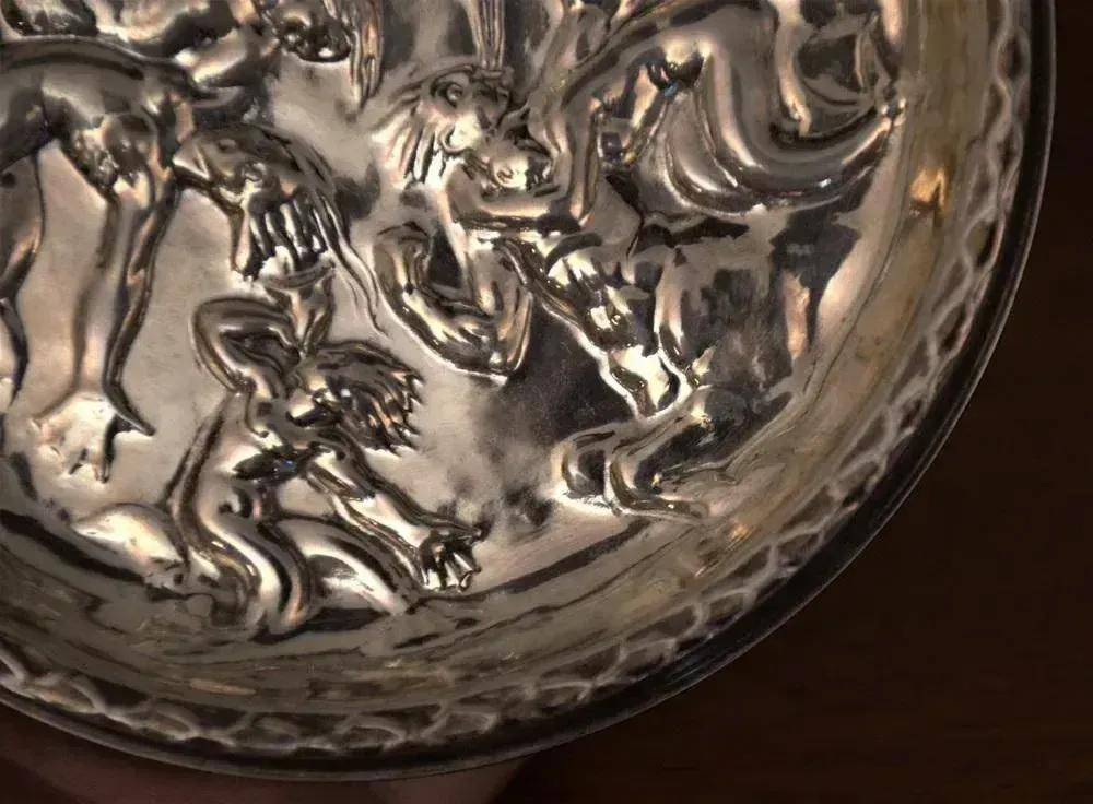photo furniture Swedish Gab Sterlingsilver And Bakelite Coasters, Made After Carl Milles "Play Of The Winds"