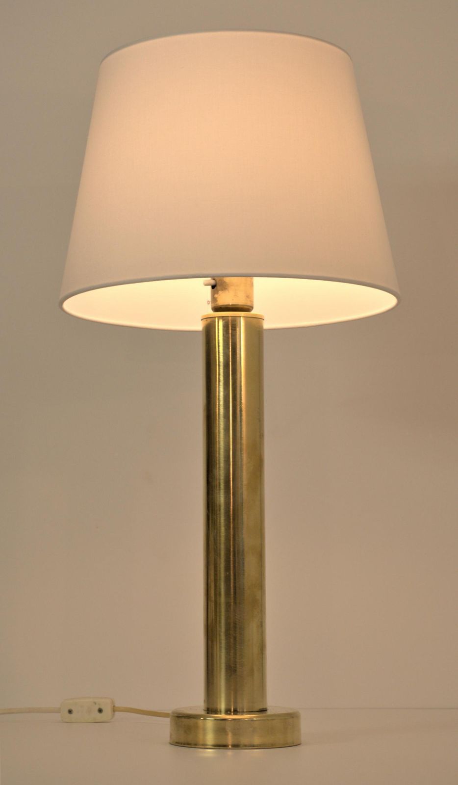Large Swedish Modern Brass Table Lamps By Kosta Elarmatur, 1940s, Set Of 2 photo 1777.0
