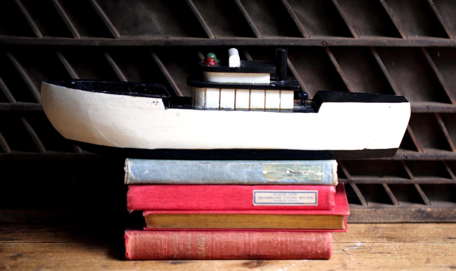 Vintage Model Wooden Boat Model Ship