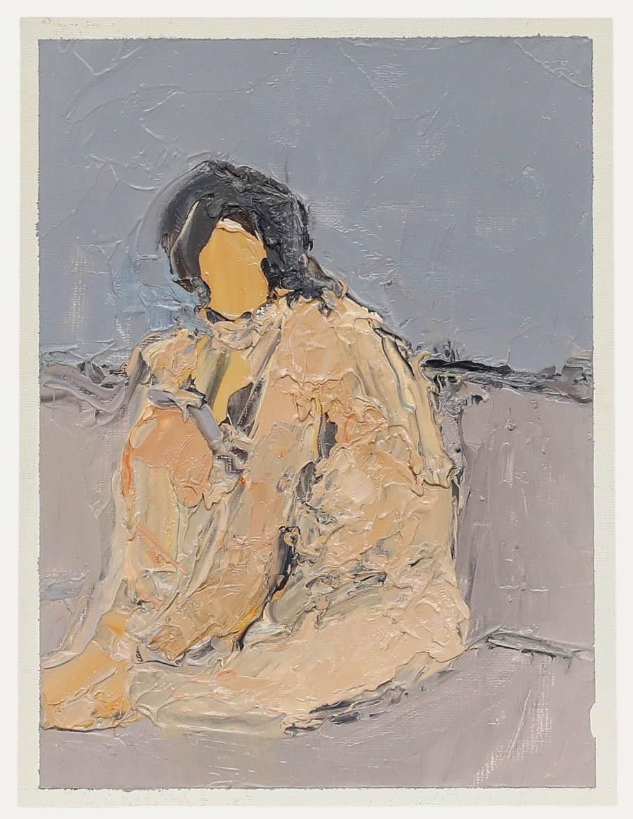 Bernard Myers (1925 2007) 20th Century Oil, Nude I