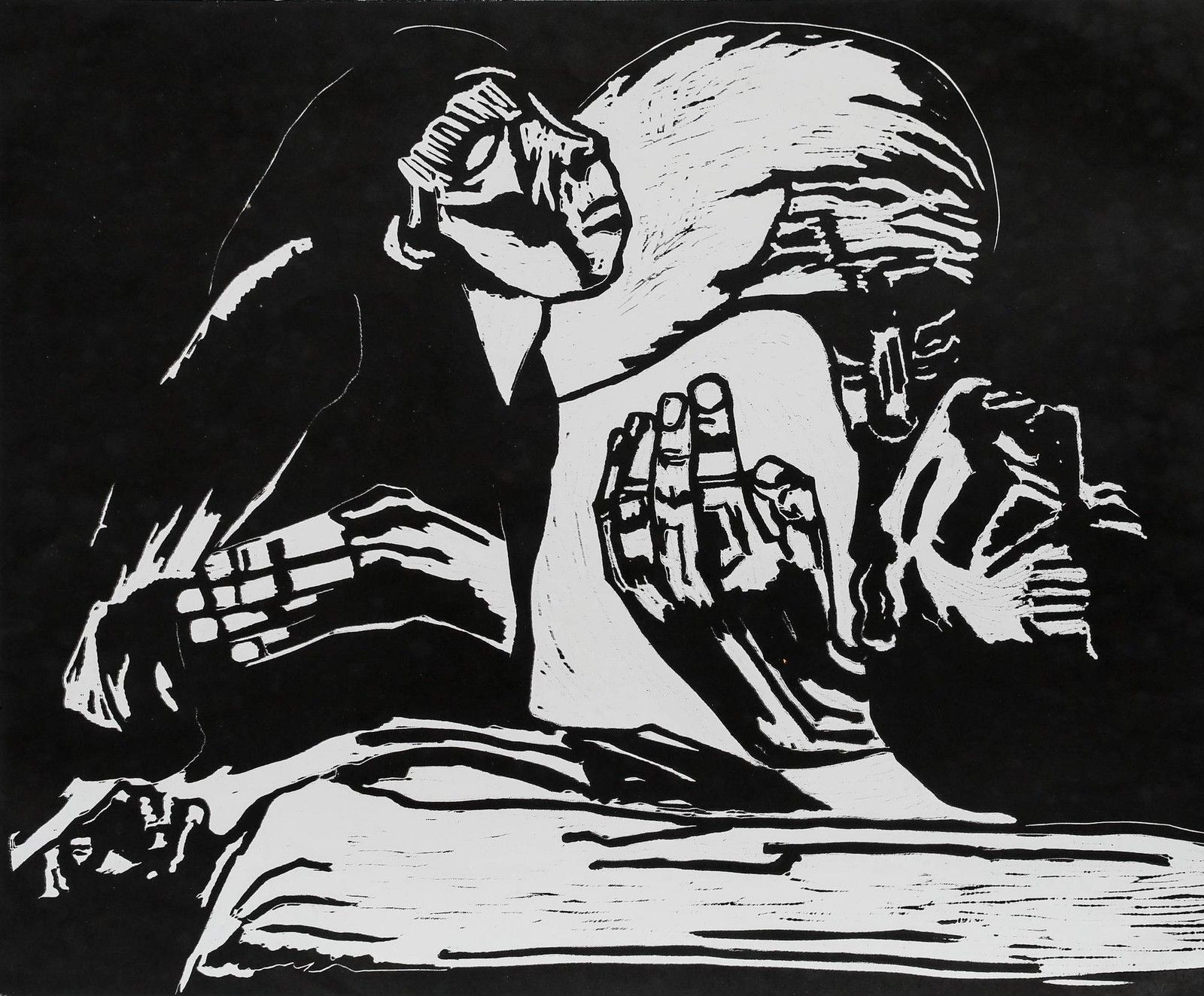 Sheila Oliner (1930 2020) 1991 Linoprint, The Road To Basrah photo furniture