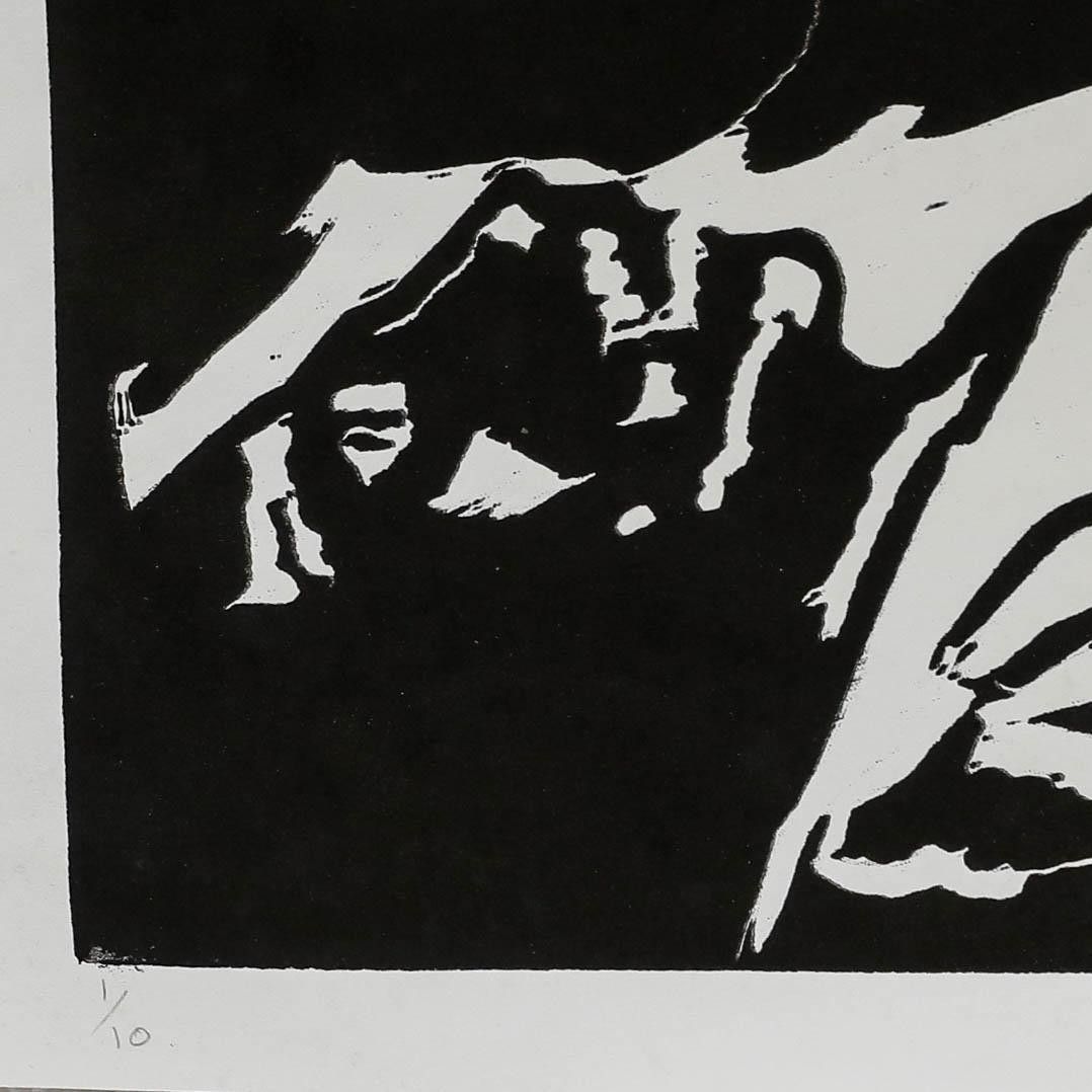 Sheila Oliner (1930 2020) 1991 Linoprint, The Road To Basrah photo for sale