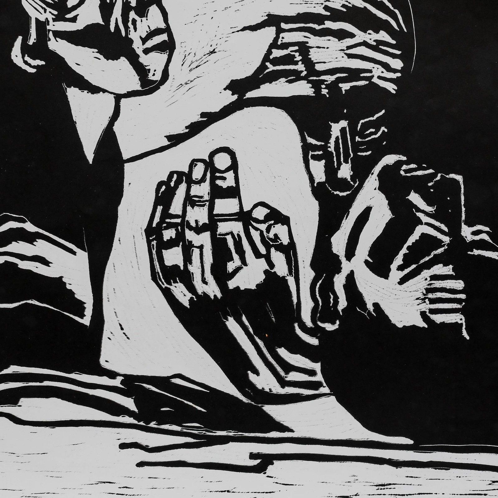 Sheila Oliner (1930 2020) 1991 Linoprint, The Road To Basrah photo Art
