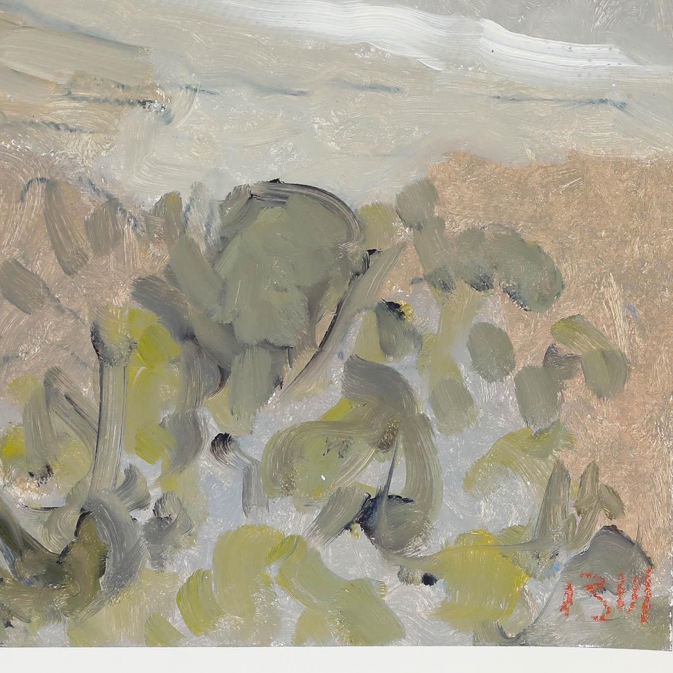 Bernard Myers (1925 2007) Contemporary Oil, Valley View II photo Art