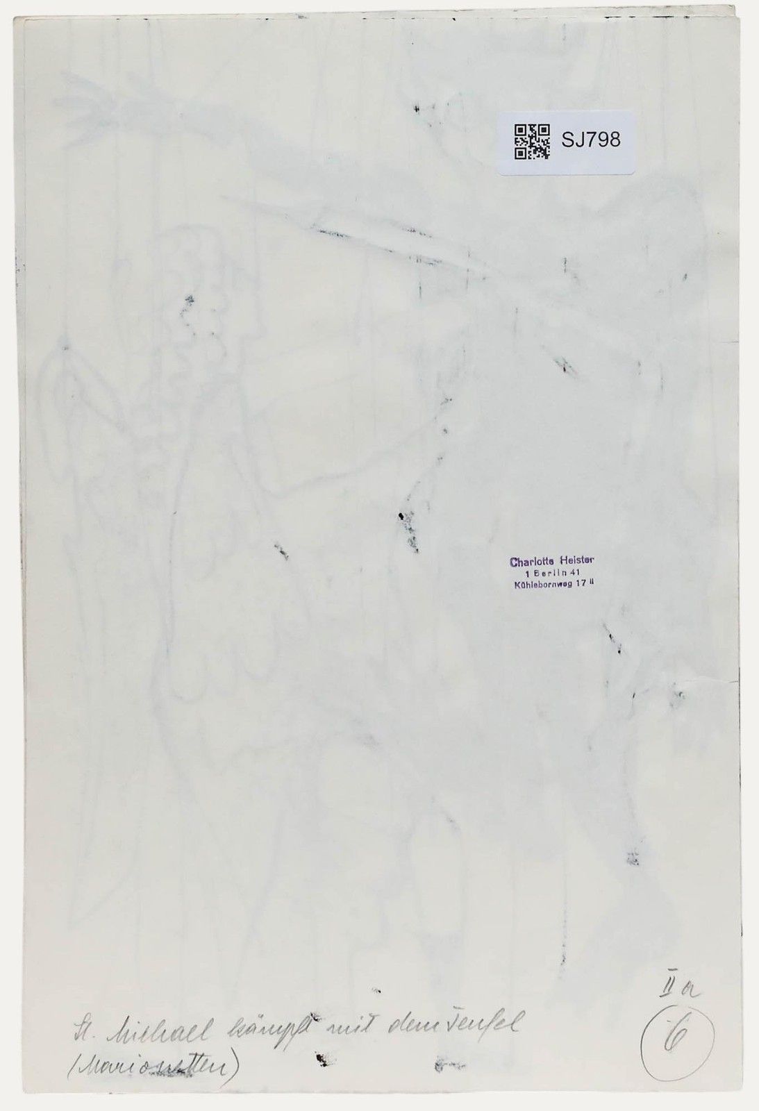 Charlotte Heister (1921 1998) Mid 20th Century India Ink, Puppets photo for sale