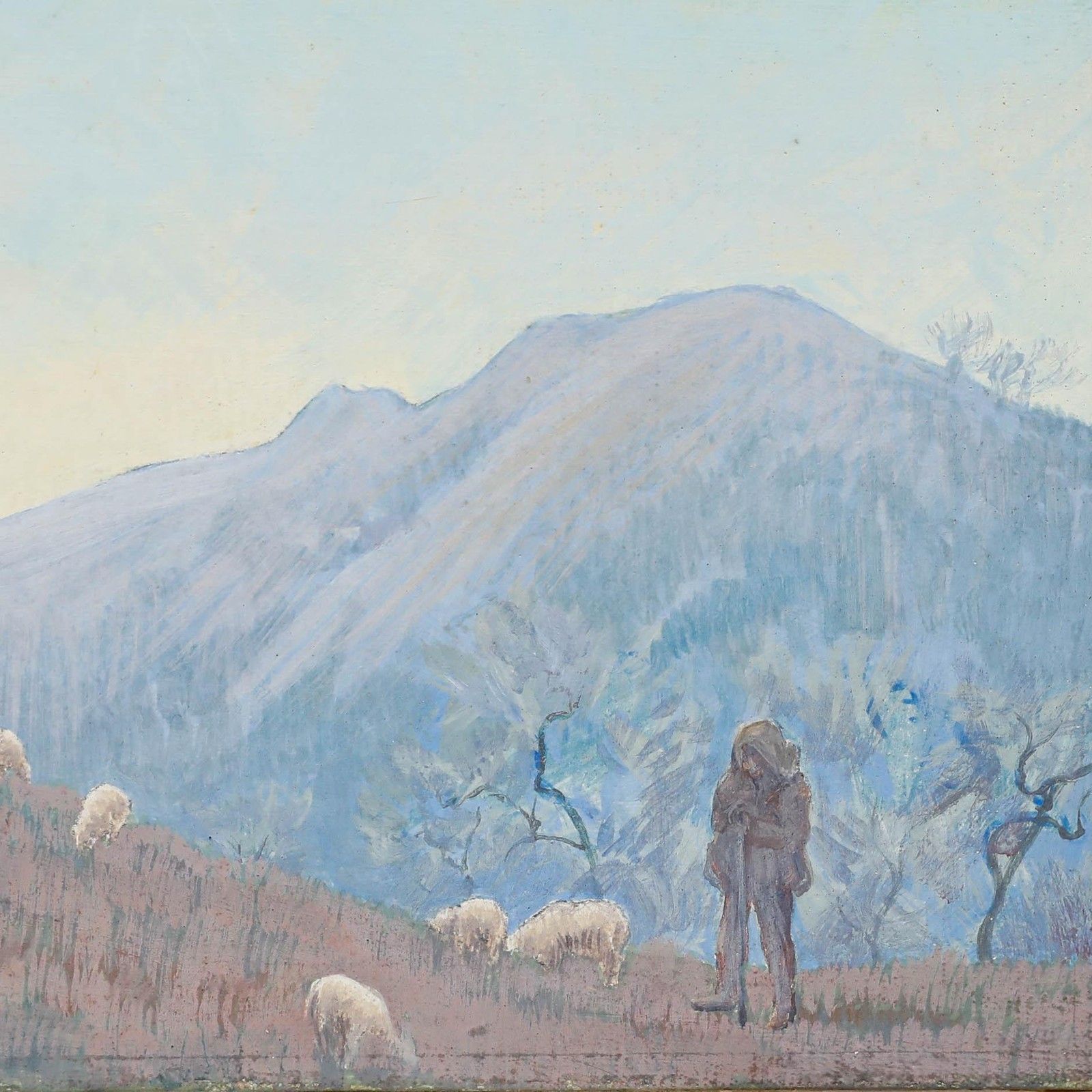 Phyllis Mary Pulling (1892 1951) 1926 Gouache, Sicilian Pastoral photo Art