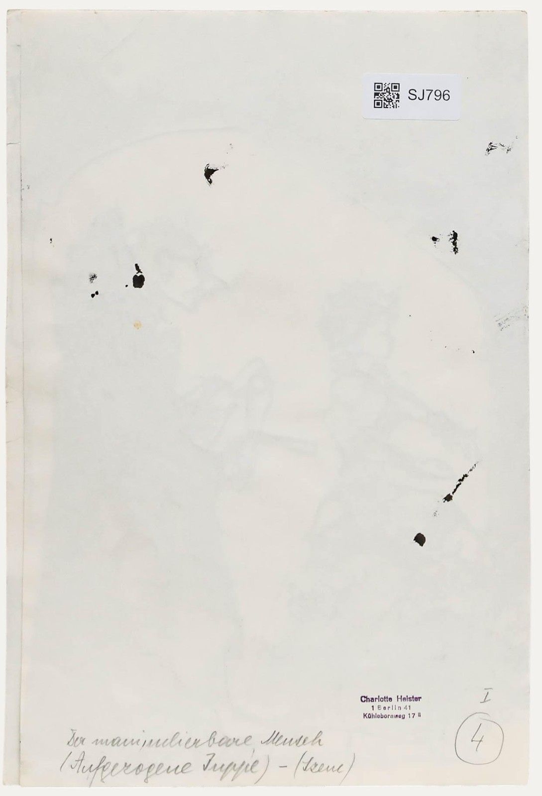 Charlotte Heister (1921 1998) Mid 20th Century India Ink, On The Move photo for sale