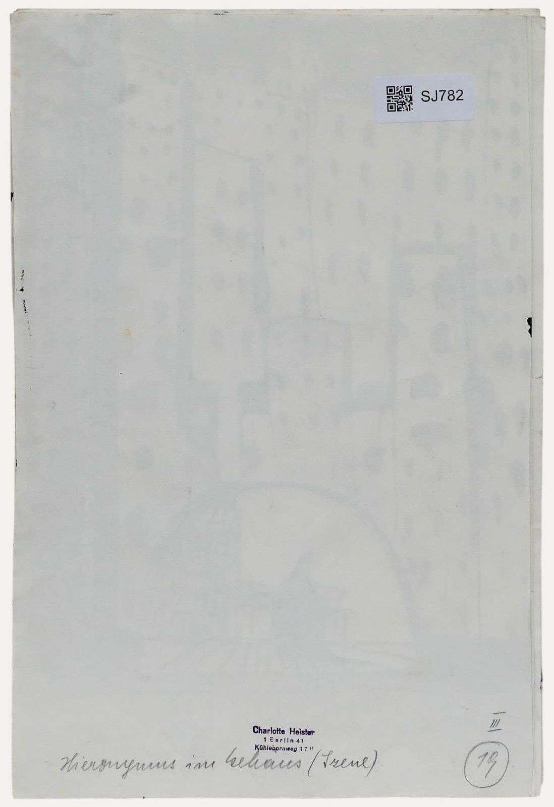 Charlotte Heister (1921 1998) Mid 20th Century India Ink, The Big City photo for sale