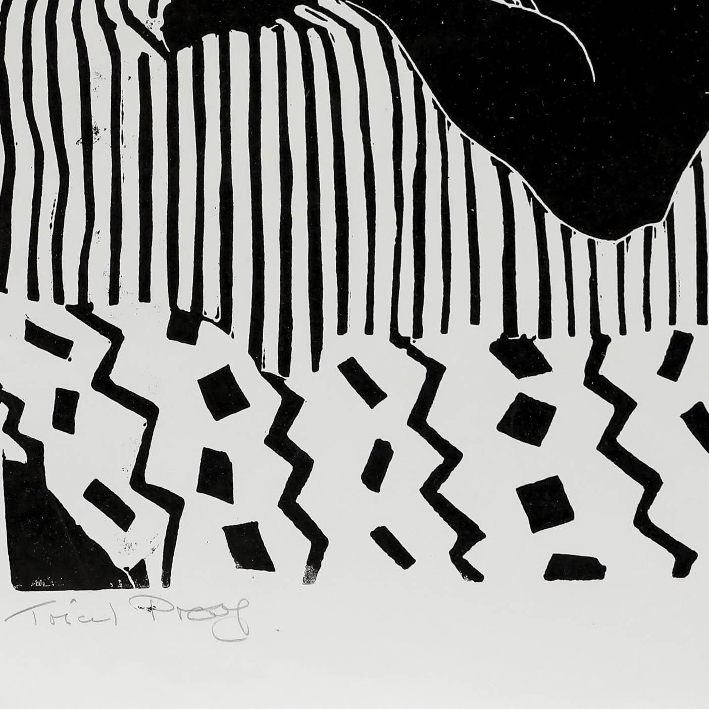 Sheila Oliner (1930 2020) 1992 Linoprint, Reclining Woman I photo for sale