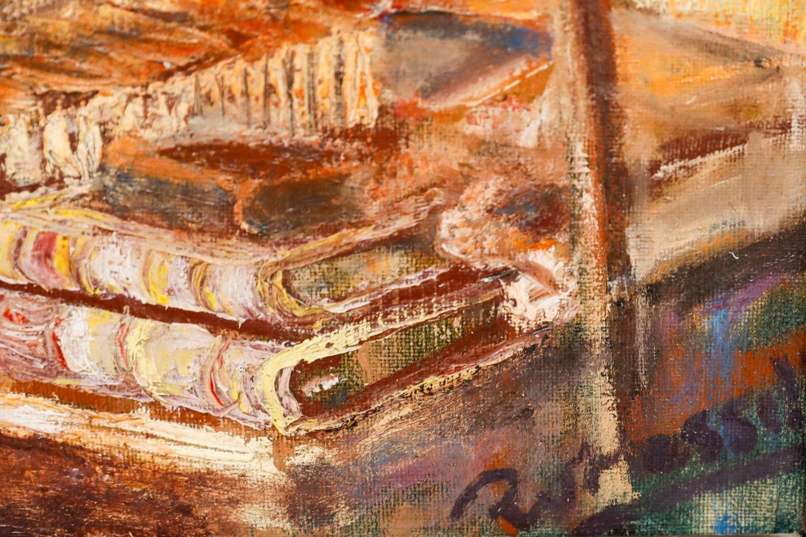 R. Van Hasselt  20th Century Oil, Campo De Fiori, Roma photo vinterior