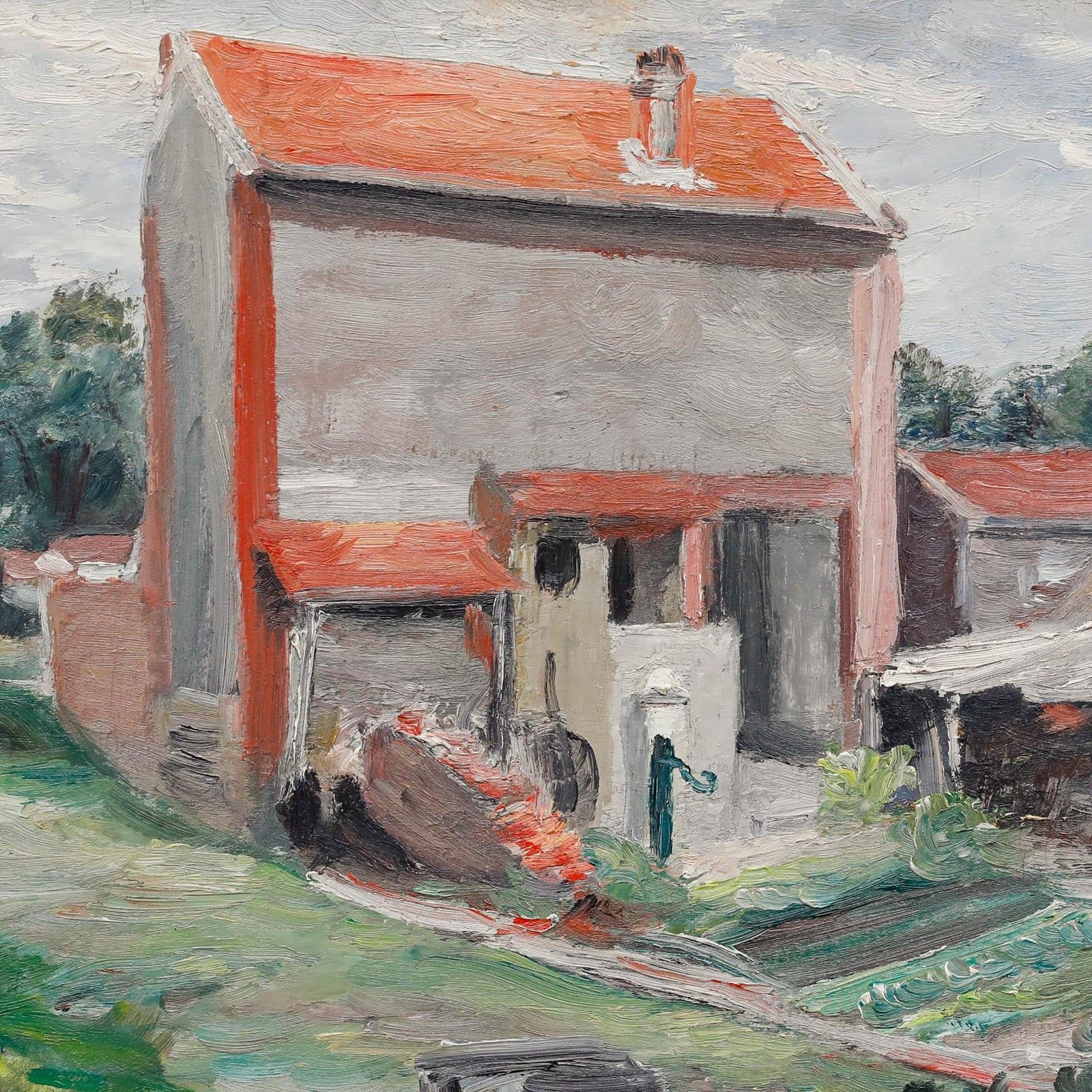 Georges Eugene Delhomme (1904 1989) 20th Century Oil photo Art