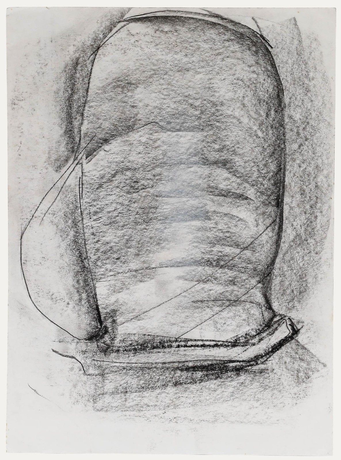 Julian Dyson (1936 2003) 20th Century Charcoal Drawing, Abstract I