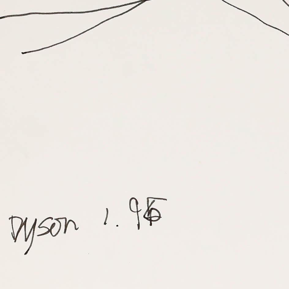 Julian Dyson (1936 2003) 1995 Pen And Ink Drawing, Abstract Landscape I photo for sale