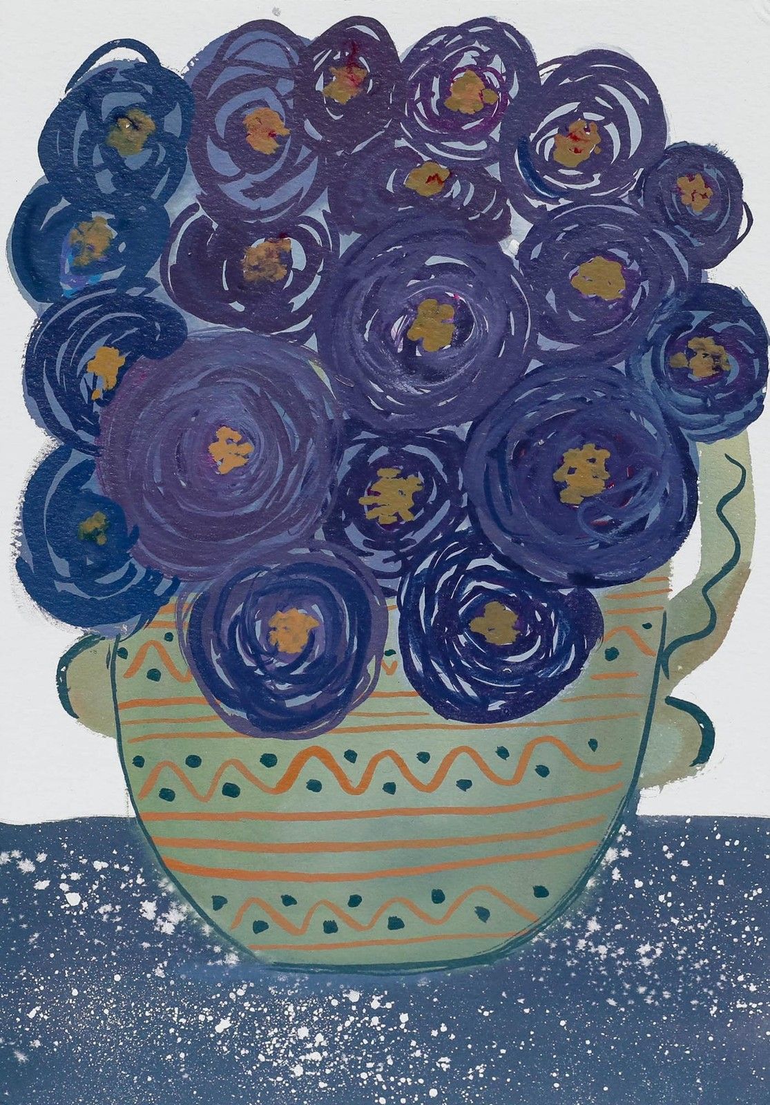 Jemma Jamie 2024 Gouache, Ranunculus photo furniture
