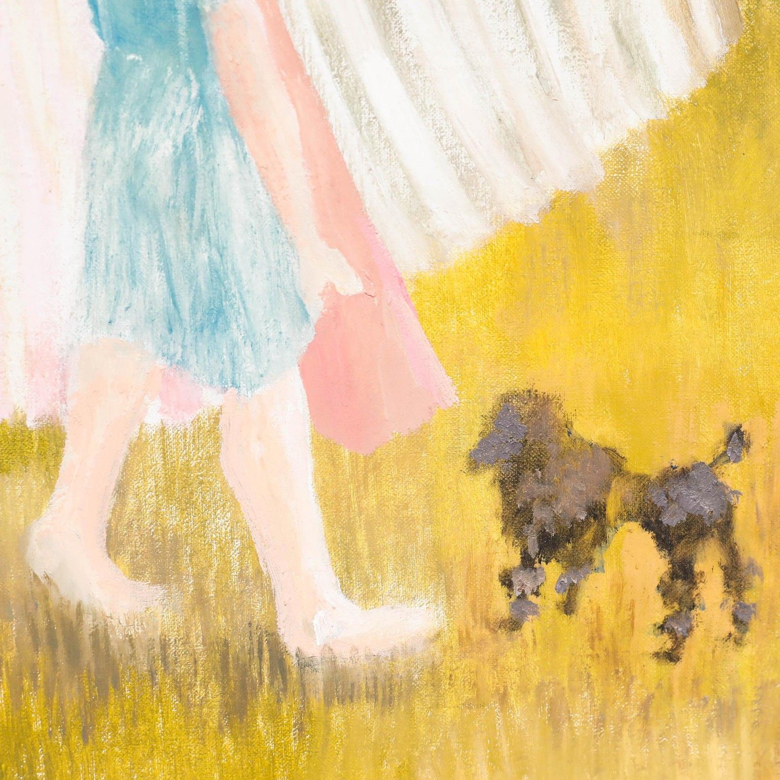 Olga Awty (1928 2014) Contemporary Oil, Washing Day photo Art