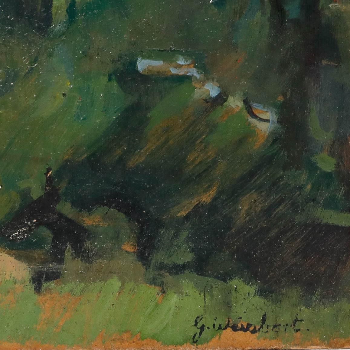 George Weissbort (1928 2013) 20th Century Oil, Cottage In The Hills photo 275.0