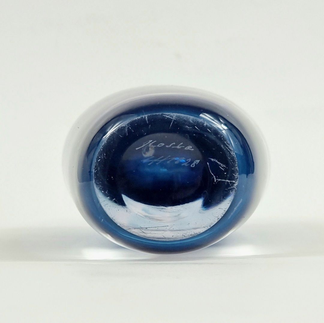 Signed Large Mid Century Scandinavian Sommerso Glass Vase By Vicke Lindstrand For Kosta, Sweden, 1960s photo buy