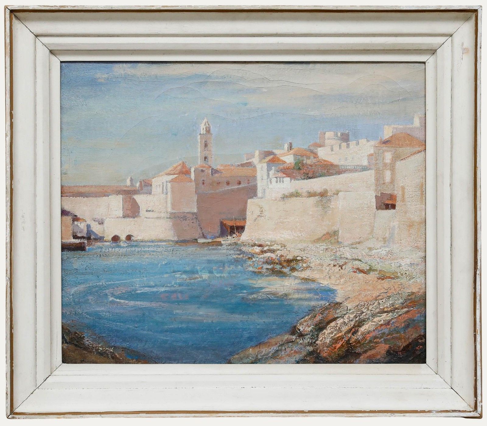 Arthur Croft Mitchell (1872 1956) Framed Oil, Ragusa From The Rocks, Italy